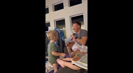 Mini-Me Alert! Two-Year-Old Hilariously Copies Dad's Drinking Habits