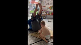 Role-play reversal goes viral—son “changes” auntie’s bum in cheeky TikTok