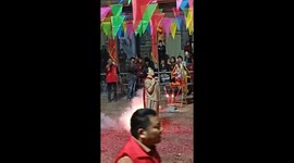 Daring firecracker display in Jiangxi, China