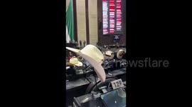 Mexico: Mexican deputies protest wearing 'bloodstained' hats to demand an end to violence after Uruapan mayor's assassination