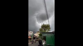 Tornado strikes Indonesia leaving homes damaged by violent winds