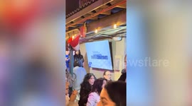 Crowds erupt in cheer as Zohran Mamdani’s mayoral win is announced