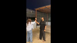 Firework Rocket Flies Into Man's Face