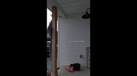 Unboxing and keeping creepy doll in Amazon box