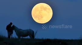Full moon lights up night sky over eastern Türkiye