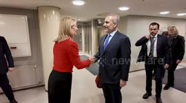 Turkish foreign minister meets Finnish parliament speaker in Helsinki