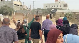 Palestinians displaced by Israel hold demonstration in West Bank to return to their homes