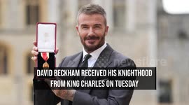 IN CASE YOU MISSED IT: David Beckham officially knighted by King Charles