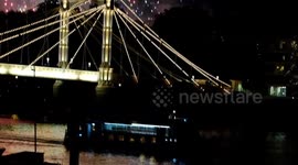 Battersea Park fireworks light up the sky over Chelsea on the second night of the event