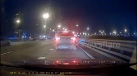 Drivers clash on Tallinn Highway after dispute over shoulder driving in St. Petersburg, Russia