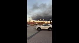 Black smoke rises after deadly UPS plane crash in Louisville, USA