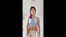 Fitness fanatic shows ancient yogic cleansing technique with precise abdominal control