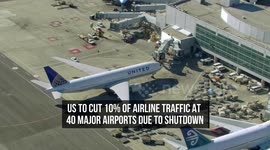 US to Cut 10% of Airline Traffic at 40 Major Airports Due to Shutdown