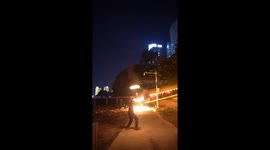 Fire performers showcase impressive skills in Guangxi, China