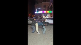 Rider falls during playful horse mishap in Tianjin, China