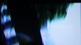 1980s Home movie footage 4K transfer of analog video static glitchy