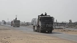 Humanitarian aid trucks continue entering Gaza through Kisufim crossing