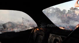 Wind-Whipped Flames Devastate Cape Town Refugee Shelter, Leaving Hundreds Homeless