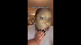 I wanted to do halloween paint and it got stuck on my face.