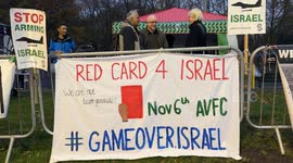 Birmingham rally urges Israel’s football ban ahead of Aston Villa–Maccabi game