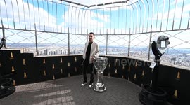 US: Nascar Race Driver Kyle Larson Visits ESB