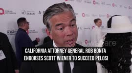 California Attorney General Rob Bonta Endorses Scott Wiener to Succeed Pelosi