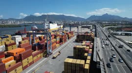 Drone captures Brazil’s Port Rio De Janeiro as negotiations on US tariffs continue