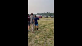 Old School Truck Does Burnout