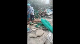 Typhoon Kalmaegi makes landfall and wreaks havoc in many areas in south central Vietnam.