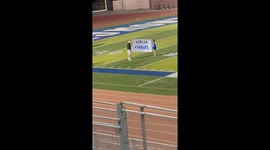 Youth Football Team Fumbles Banner Run