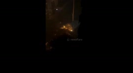 Massive car fire and explosion injures firefighters in Bronx, New York