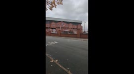 Heavy police presence before Aston Villa vs. Maccabi Tel Aviv match in Birmingham, UK