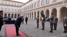 Italian President Mattarella meets with Palestinian President Abbas in Rome
