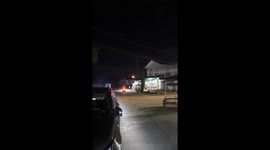 Blood moon glows over General Mariano Alvarez, Cavite, Philippines