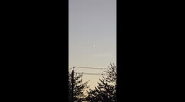 Rare Dual Space Debris Captured Over New York