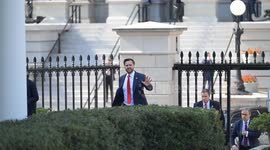 US President Trump hosts Hungarian Premier Orban at the White House for talks