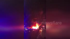 Spain: Massive Fire Erupts At Barcelona Stadium During Barca-Bruges Match