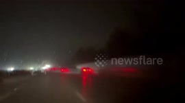 US: Lightning Strike Captured as Thunderstorms Batter Nashville, Tennessee