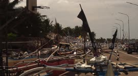 Philippines: Fishing Boat Evacuated in Higher Ground due to Possible Effect of Tropical Storm Uwan (Gung-Wong)