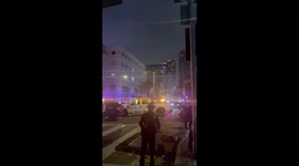 Riot Police Intervene During Dodgers World Series Celebration