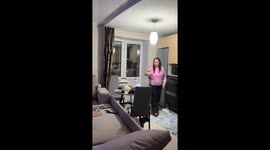 Birthday cake mishap as woman slips in Novoaltaisk, Russia