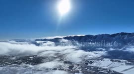 China: Heavy snow in Xinjiang creates mesmerizing winter scenery
