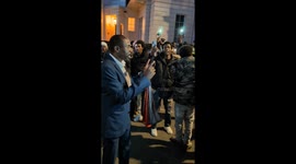 Sudanese protesters gathered outside the UAE Embassy, accusing the UAE of backing forces behind atrocities in Sudan. Voices demanding justice echoed across the streets.