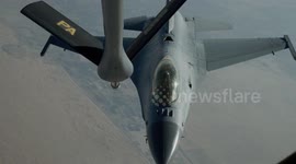 Yemen: Stratotanker Extends Bahrain Fighter Jets’ Reach With Mid-Air Refueling