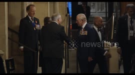 King Charles III and Queen Camilla arrive at the Royal albert Hall for the Festival of Remembrance 2025