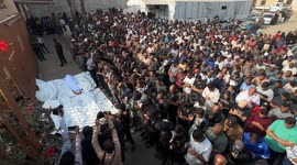 Funeral prayer held for 8 Palestinians in Khan Yunis