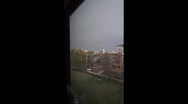 Intense lightning lights up the sky in Nashville, USA