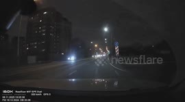Scooter rider narrowly avoids collision in Tyumen, Russia