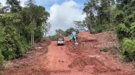 Thailand builds ‘security road’ for soldiers clearing landmines along Cambodia border