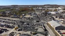 Investigators survey UPS cargo plane crash scene in Kentucky